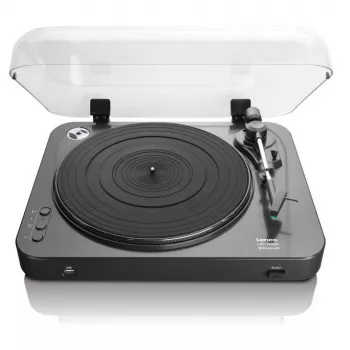Gramofon audio z napędem paskowym Lenco LBT-120BK Czarny Półautomatyczny