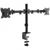 Dual monitor desk mount MONTIS Dual Monitor Mount Everest MT015, 13–27 inch, 2 arms, max 16 kg, VESA 75x75–100x100, Czarny