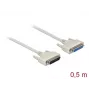 Kabel szeregowy DeLOCK 86907 beżowy 0,5 m D-Sub 25 pin