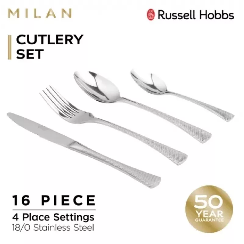 Komplet sztućców Russell Hobbs RH02229EU7 — 16-elementowy ze stali nierdzewnej