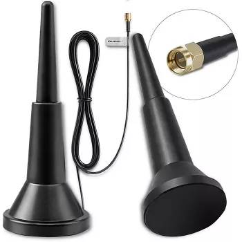 Zewnętrzna antena 4G LTE QOLTEC 5 dBi 600–2700 MHz ze złączem SMA i kablem 3 m