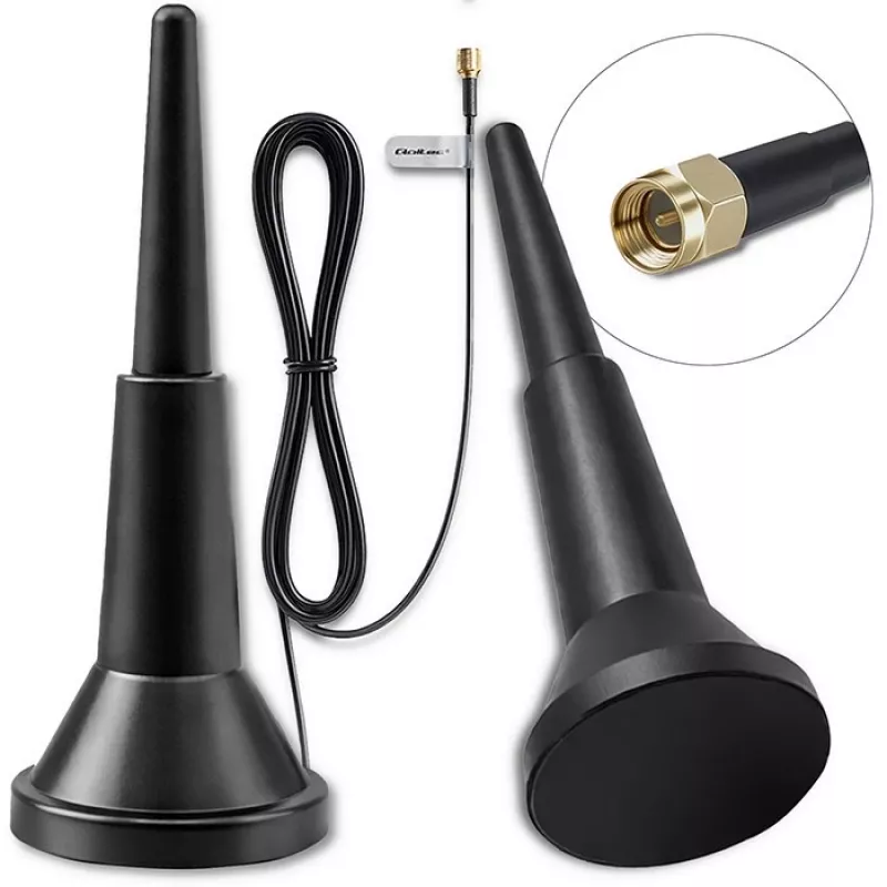 Zewnętrzna antena 4G LTE QOLTEC 5 dBi 600–2700 MHz ze złączem SMA i kablem 3 m
