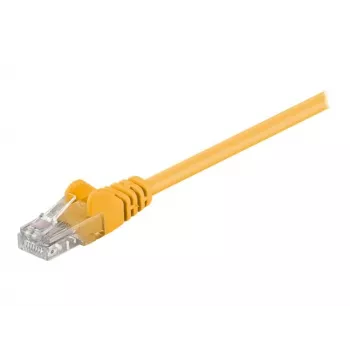 Wentronic Goobay CAT 5e Patch kabel, U/UTP, Żółty, 15 m - CCA miedź Mix (68351)