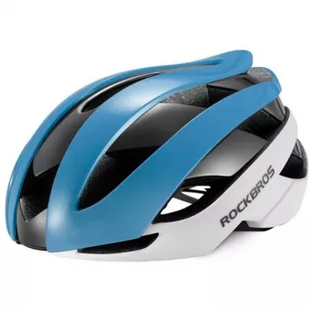ROCKBROS Regulowany kask rowerowy M 55-58 cm Niebiesko-Biały