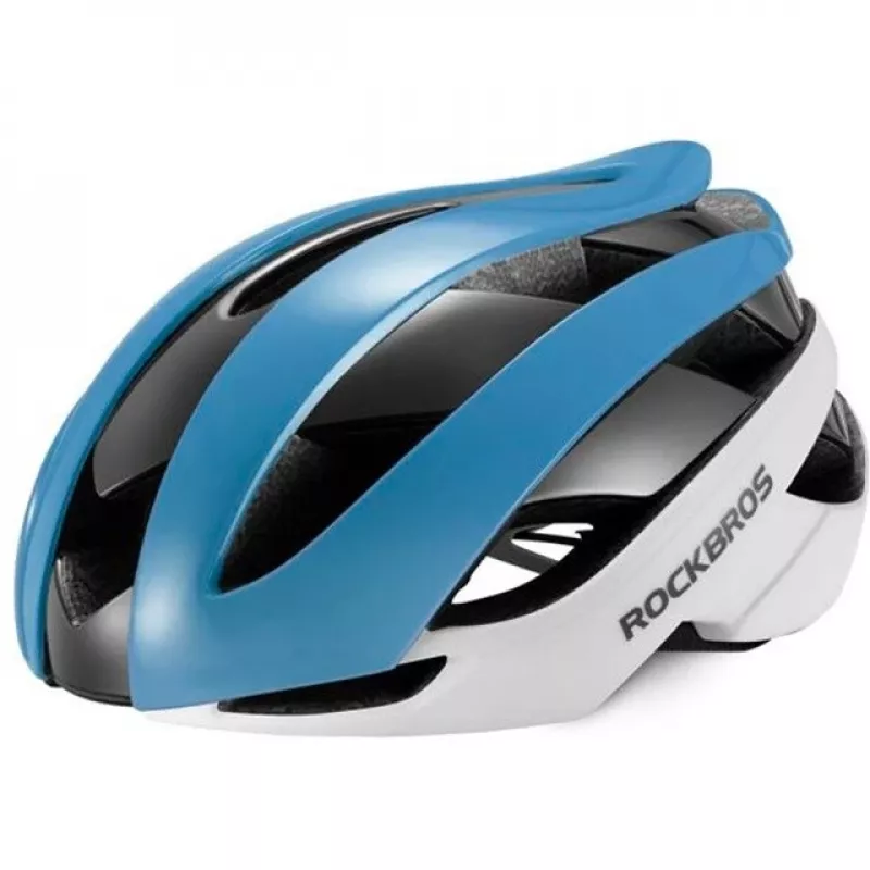 ROCKBROS Regulowany kask rowerowy M 55-58 cm Niebiesko-Biały