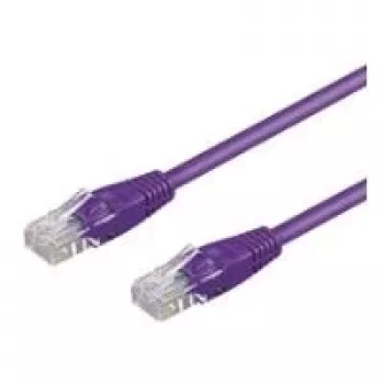Kabel sieciowy Goobay 1.5m 2xRJ-45 Fioletowy Cat5