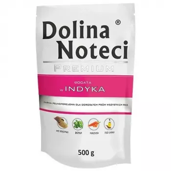 DOLINA NOTECI Premium Bogata w indyka - Mokra karma dla psa - 500 g