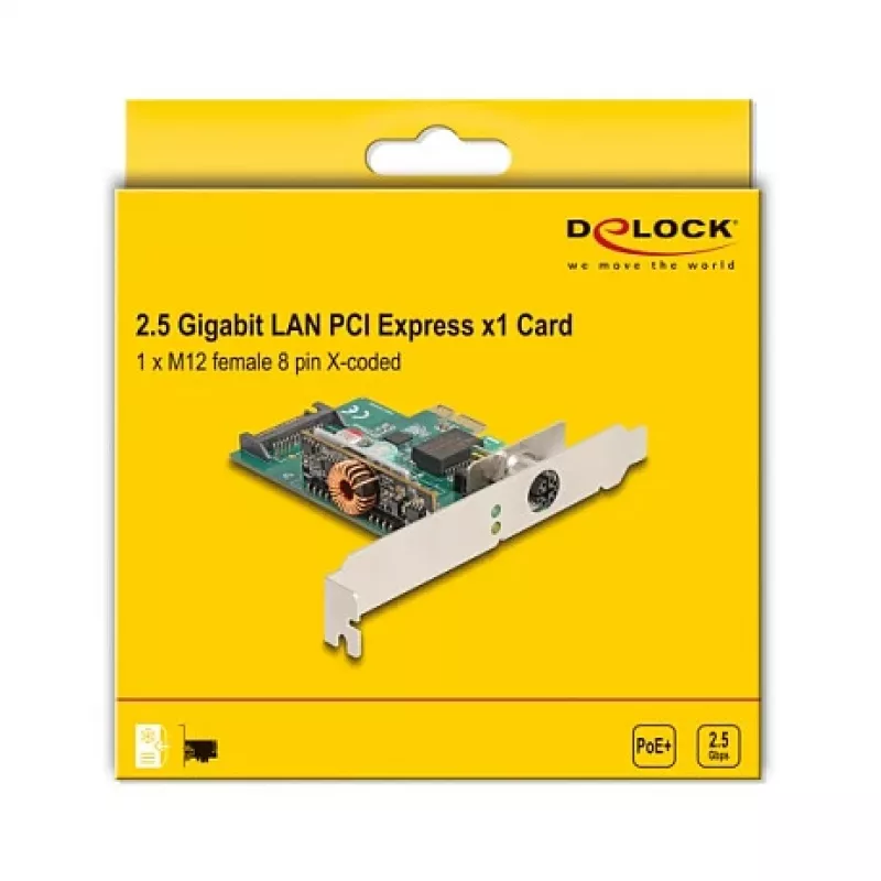 DeLOCK 90760 wewnętrzna karta sieciowa 2500 Mbit/s PCI Express przewodowa