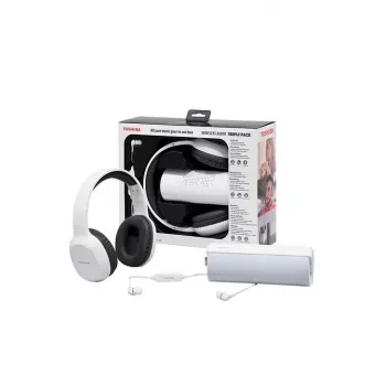 Słuchawki Toshiba Wireless Audio Triple Pack HSP-3P19 biały