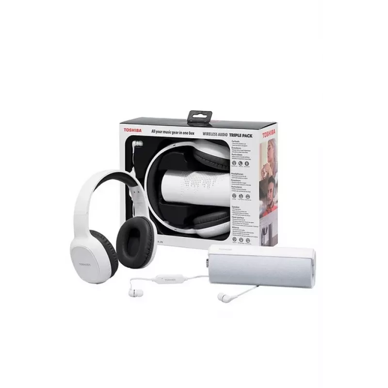 Słuchawki Toshiba Wireless Audio Triple Pack HSP-3P19 biały