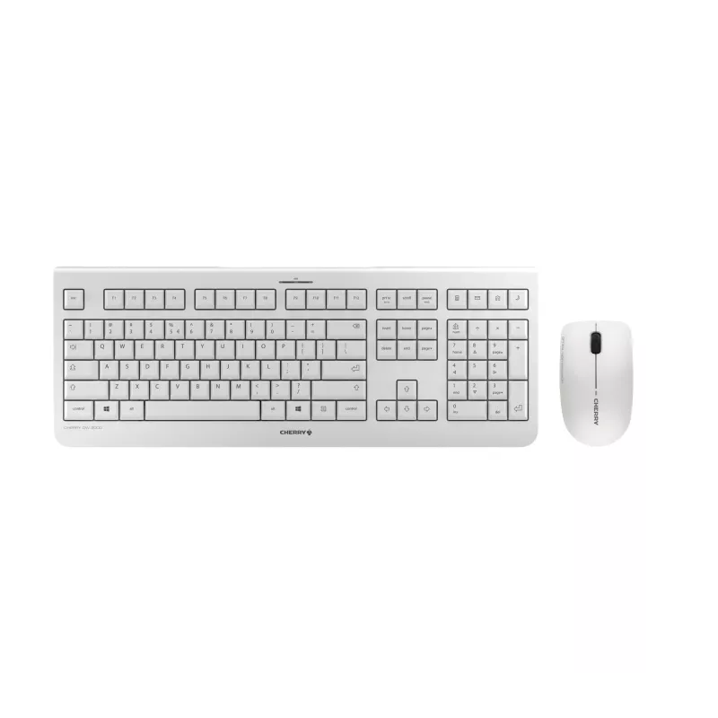 CHERRY DW 3000 klawiatura mysz w zestawie uniwersalna RF Wireless QWERTZ niemiecka szara