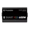 Thermaltake SMART RGB PS-SPR-0600NHSAWE-1 - Zasilacz (wewnętrzny) - ATX12V 2.3 - 80 PLUS - AC 230 V - 600 W - aktywny PFC - Czarny