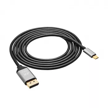 Akyga AK-AV-16 kabel USB-C – DisplayPort, 4K 60 Hz, 1,8 m, czarny
