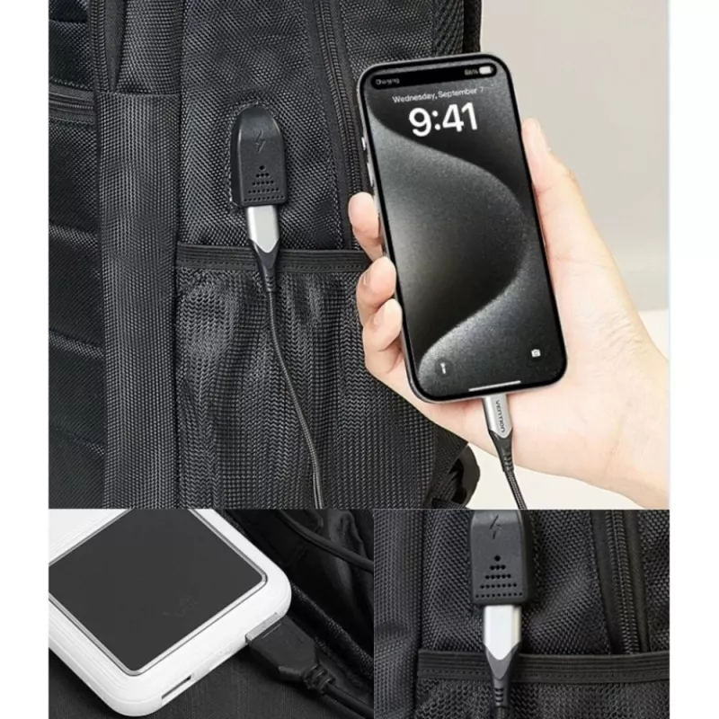 Plecak na laptopa Vention KRK 20L, czarny, wodoodporny