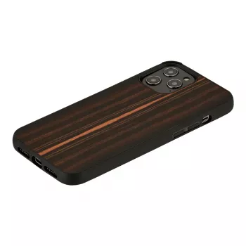 Etui na telefon man and wood do iPhone 12 / 12 Pro — czerń hebanowa
