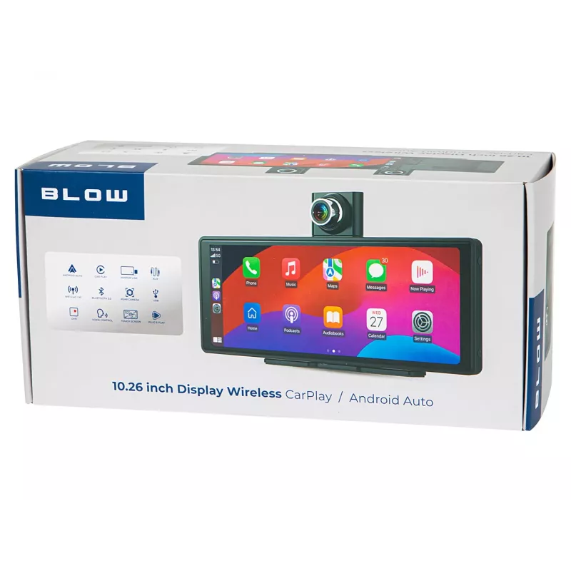 Stacja multimedialna BLOW Wireless CarPlay5.0 model 78-430# — bezprzewodowa jednostka multimedialna Apple CarPlay do samochodu