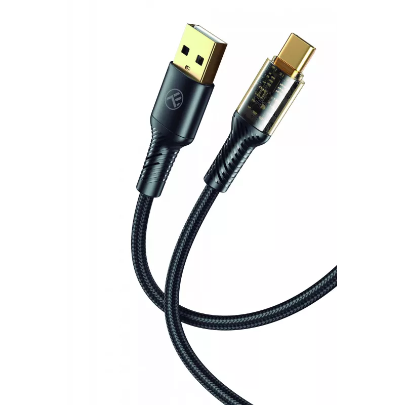 Kabel danych USB Type-C Tellur TLL155711, prąd 3A, 100 cm, czarny