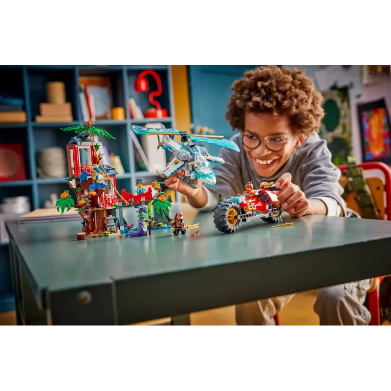 LEGO NINJAGO 71857 Bitwa w Domku na Drzewie z Pojazdami Ninja