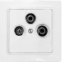 Eltako TV/RF/SAT-Cover Plate for E-Design55 TV55E/3-wg (30055840)
