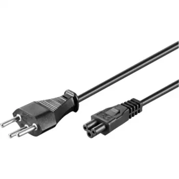 Wentronic Goobay Kabel zasilający szwajcarski, 1,8 m, czarny - wtyczka szwajcarska (typ J, SEV 1011) > gniazdo urządzenia C5 (93960)