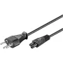Wentronic Goobay Kabel zasilający szwajcarski, 1,8 m, czarny - wtyczka szwajcarska (typ J, SEV 1011) > gniazdo urządzenia C5 (93960)