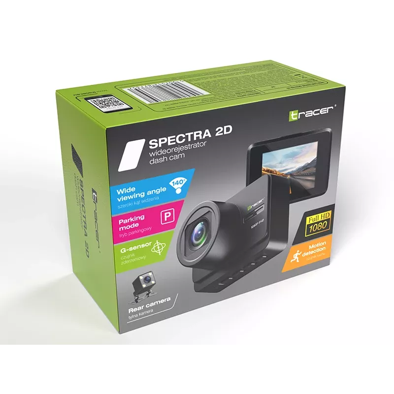 Kamera samochodowa TRACER Tracer Spectra 2D — kompaktowy rejestrator jazdy