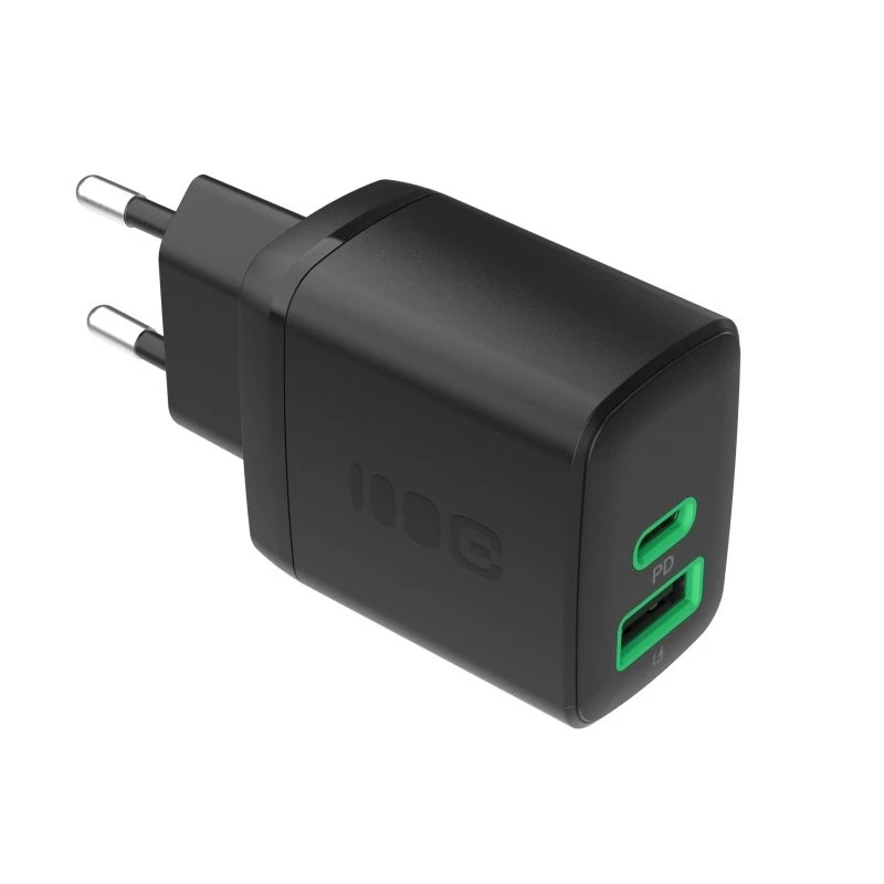 Ładowarka zielony Cell PowerSource Duo30 – 1× USB-A, 1× USB-C, 3A