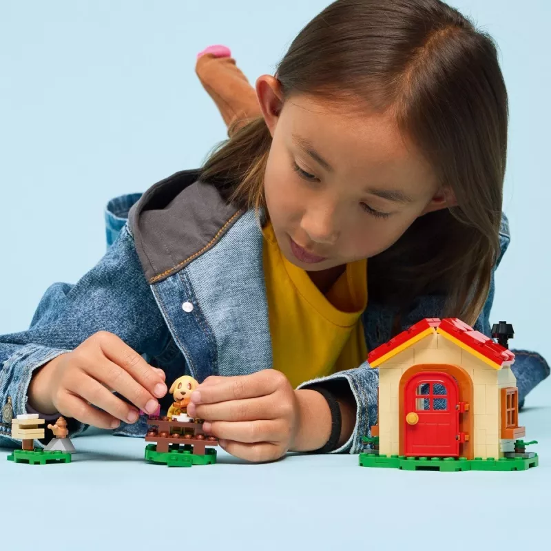 Klocki konstrukcyjne LEGO Animal Crossing Przytulny Domek 77058, 149 elementów, 1 minifigurka, rozmiar 120×90×70 mm