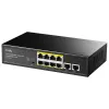 Przełącznik sieciowy Cudy FS1010PG — 10/100 Mbps, 8 portów PoE, 2 uplink, budżet PoE 120 W, obudowa metalowa