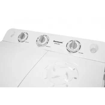 Pralka półautomatyczna Ravanson XPB-800 — pojemność 7,5 kg, 1400 obr./min, ładowana od góry, biała