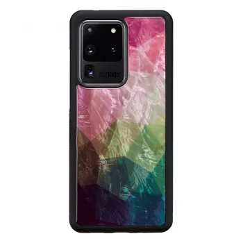 Etui ochronne iKins do Samsung Galaxy S20 Ultra — w kolorze czarnym z motywem kwiatu wodnego