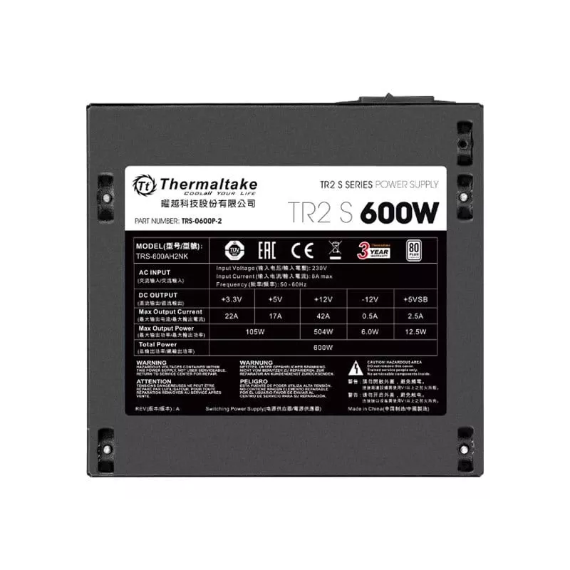 Zasilacz Thermaltake TRS-600AH2NK 600 W