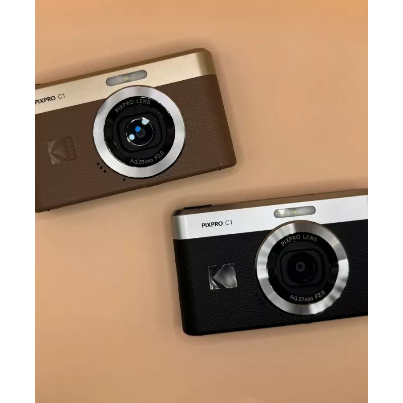 Aparat kompaktowy Kodak PIXPRO C1 czarny – 13 MP CMOS – Full HD – 2,8-calowy obracany ekran LCD