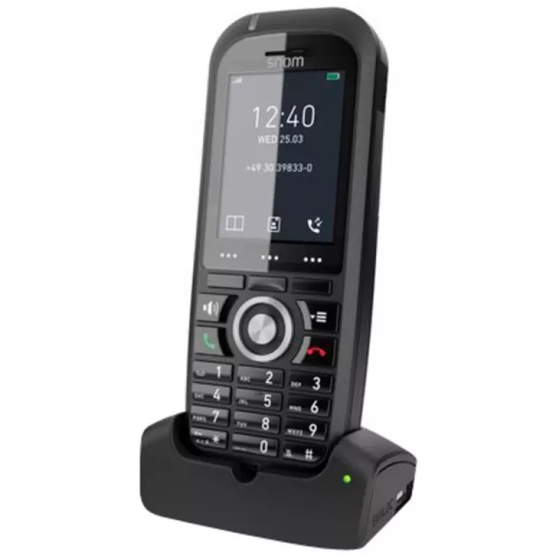 Słuchawka telefoniczna DECT Snom M70 z identyfikacją rozmówcy, czarna