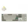 Mechaniczna klawiatura Keychron Q6M-P4 — pełnowymiarowa 100% przewodowa i bezprzewodowa (USB, RF, Bluetooth 5.1), podświetlenie RGB, biała, USB-C