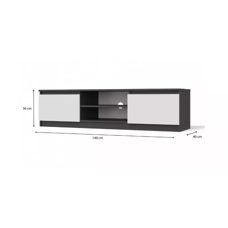 RTV 140 MALWA ANTHRACITE/Biały
