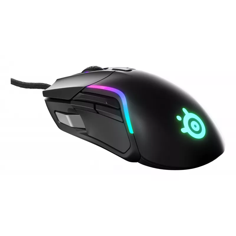 Mysz gamingowa STEELSERIES Rival 5 — praworęczna, sensor TrueMove Air, 18 000 DPI, 9 programowalnych przycisków, USB Type-A, IP54