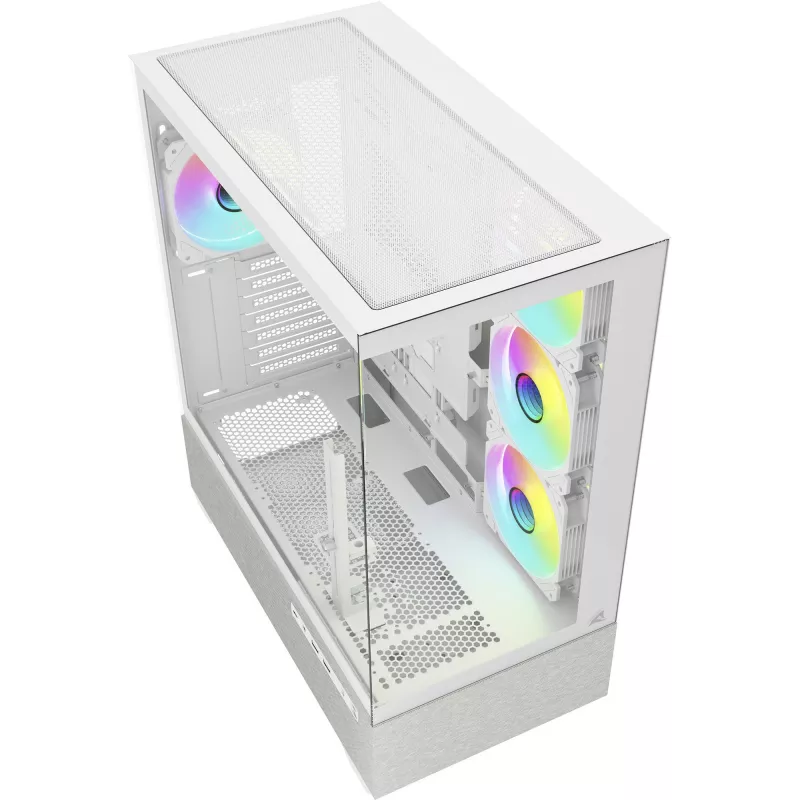 Sharkoon AK7 ARGB ATX Obudowa Komputera Biała