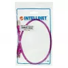 Kabel krosowy sieciowy Intellinet, Cat6, 0,5 m, czerwony, miedź, S/FTP, LSOH / LSZH, PVC, RJ45, pozłacane styki, zabezpieczenie przed zaczepianiem, odciążka, dożywotnia gwarancja