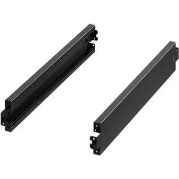 Panel wykończeniowy Rittal VX 8660.036 Stal nierdzewna Czarny Głębokość 1200mm Wysokość 100mm