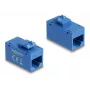 Moduł Keystone DELOCK 90642 — płaska wkładka RJ-45, niebieska, 16,2×30×20,5 mm