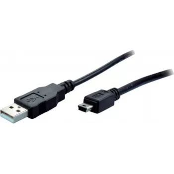 Kabel USB S/CONN 14-16045 3m Mini-USB B USB A Czarny