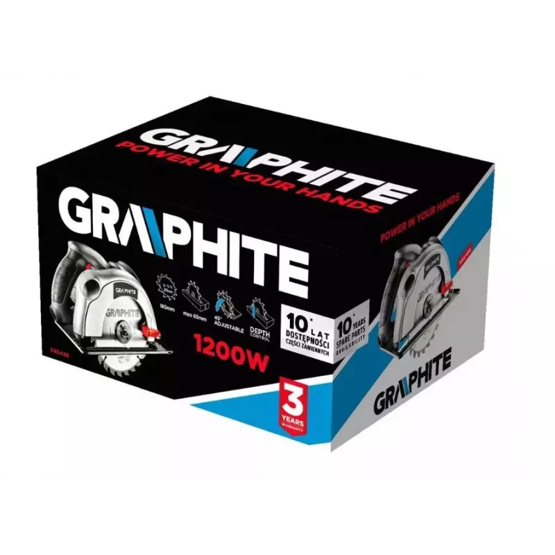 Pilarka tarczowa Graphite 58G488 1200 W 185 mm