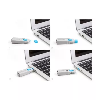 Blokada portu USB typu A DeLOCK 20947 10 portów niebieska