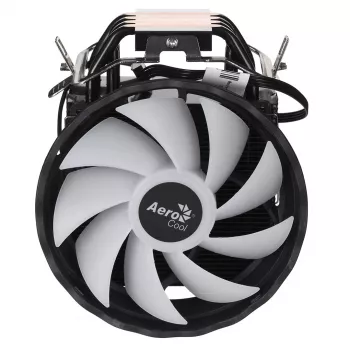 Chłodzenie procesora AEROCOOL PGS Rave 4 FRGB wentylator 120 mm, 4 rurki cieplne, ARGB, 120×25 mm, 1800 obr./min, 12 V, 0,5 A