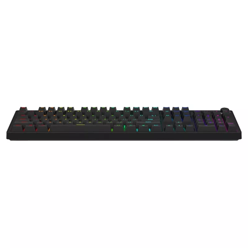 Mechaniczna klawiatura gamingowa SAVIO STYX Outemu Red — pełnowymiarowa 104-klawiszowa, przewodowa USB, RGB, ANSI US International, 1,5 m, czarna