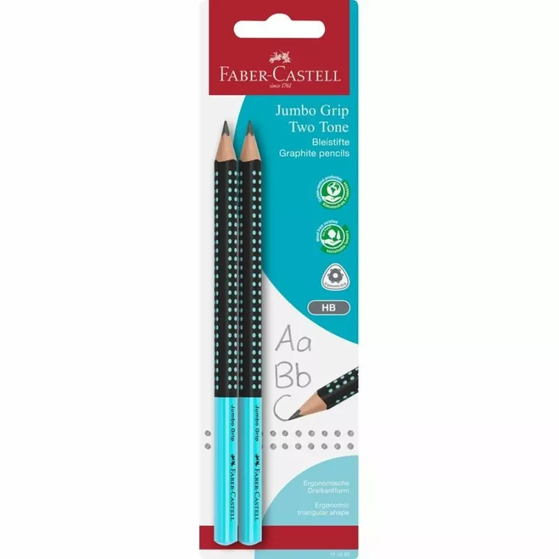 FABER-CASTELL ołówek Jumbo Grip Two Tone 2xBS BK