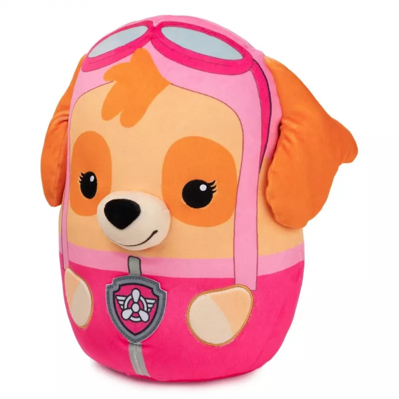 PAW Patrol Skye Squish Pluszak, Oficjalna Zabawka z Popularnej Kreskówki, Pluszowa Przytulanka dla Dzieci od 1 Roku Życia, 12”