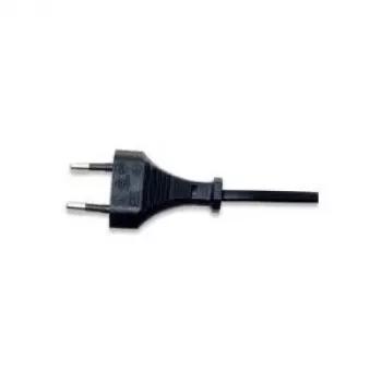 Manhattan Mains Power Cord/Cable, Euro 2-pin (CEE 7/16 Euro 8) plug to C7 Female (figure of eight), 1.8m, 2.5A, Czarny, Lead, Lifetime Warranty