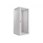 Szafa rackowa wisząca Lanberg 19'' 27U 600x600mm szara (drzwi szklane)
